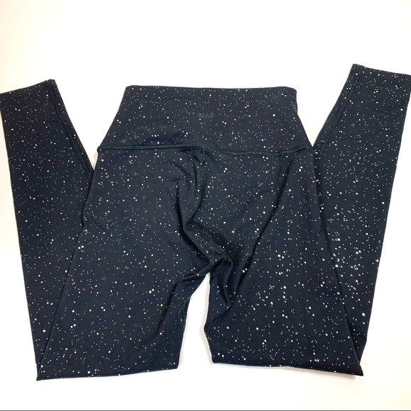 WITH Wear it to Heart Black Silver Freckle Dot Leggings Size Medium - Picture 6 of 11
